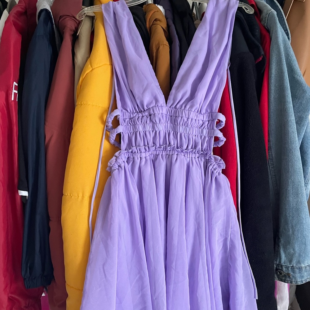 purple short sun dress Lucy in the Sky